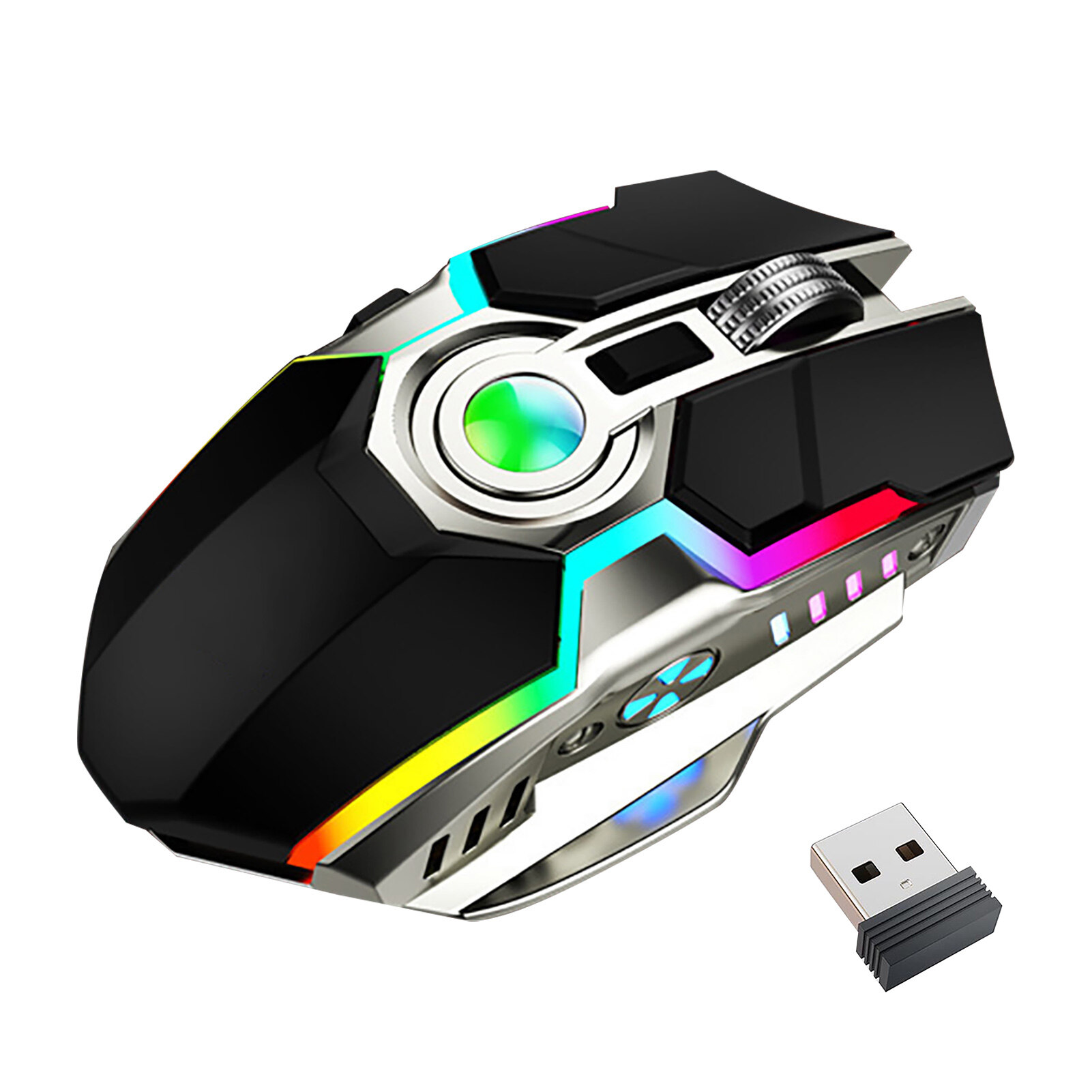 Tanjiaxun G80 Wireless Mouse Sensitive Mute Rechargeable 2.4G Ergonomic Desk Mouse for Notebook Wireless Mouse Stable
