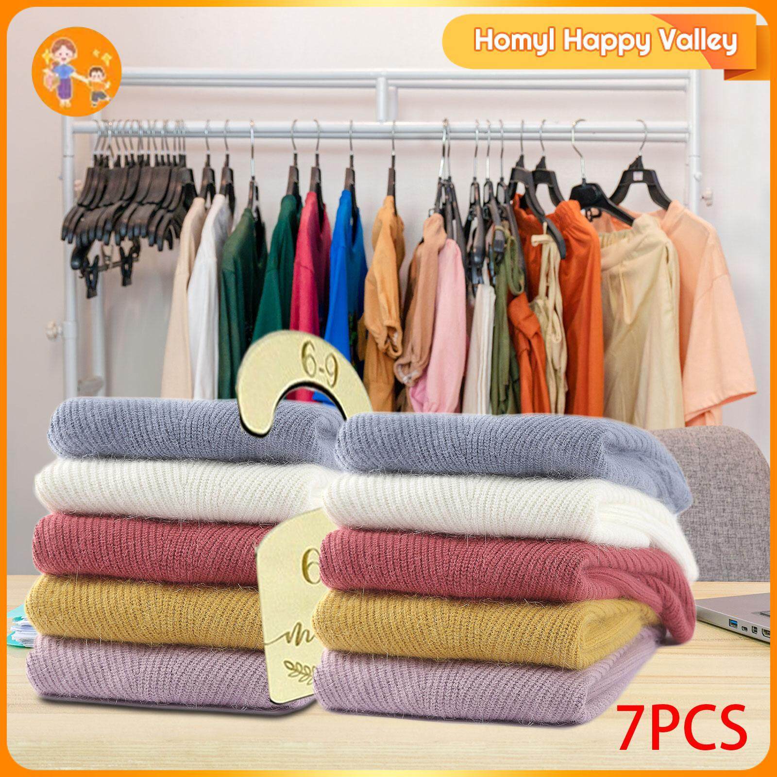 Homyl 7 Cái Ngăn Tủ Quần Áo Trẻ Em Ngăn Móc Ngăn Chia Tủ Quần Áo Trẻ Sơ