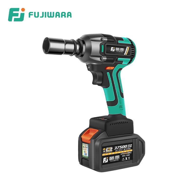FUJIWARA 320N.M Torque Electric Wrench 37500mAH Rechargeable Impact Wrench Driver Spanner Without Carbon Brush Power Tools