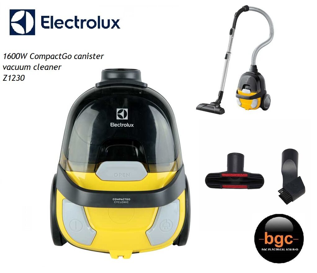 Electrolux 1600W CompactGo canister vacuum cleaner Z1230 Lazada