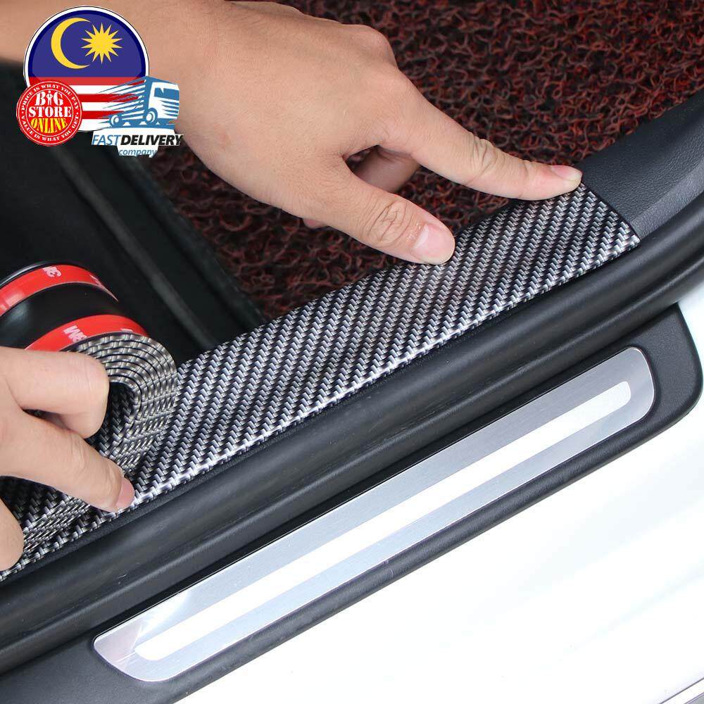 Bso Diy 5d 6d Carbon Fiber Car Sticker Scuff Plate Door Sill Cover