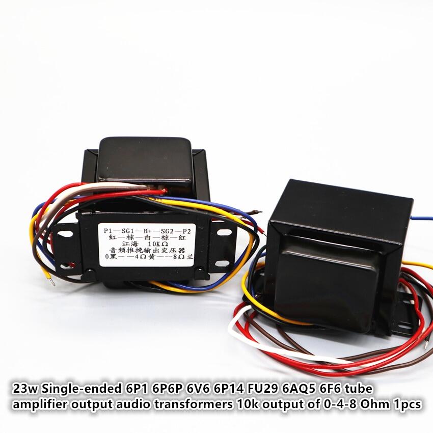 1 23w push-pull output transformer 6p1 6p6p 6v6 6p14 fu29 6aq5 6f6 tube amp output audio transformers 10k output 0-4-8 ohm 1pcs