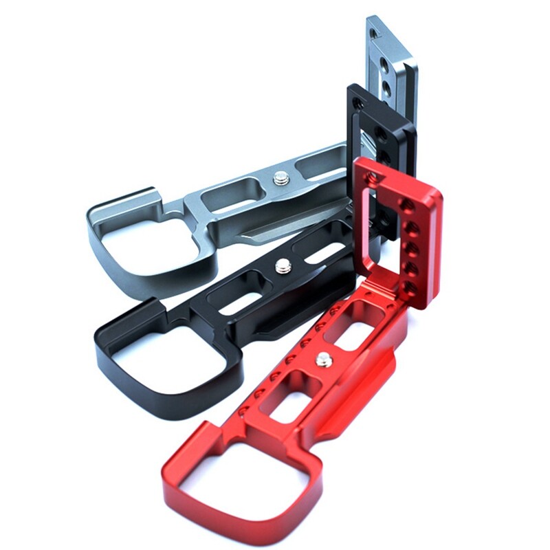 1 Pcs Quick Release L Plate Bracket Vertical L Bracket for Sony A6100/A6300/A6400 Digital Camera Black