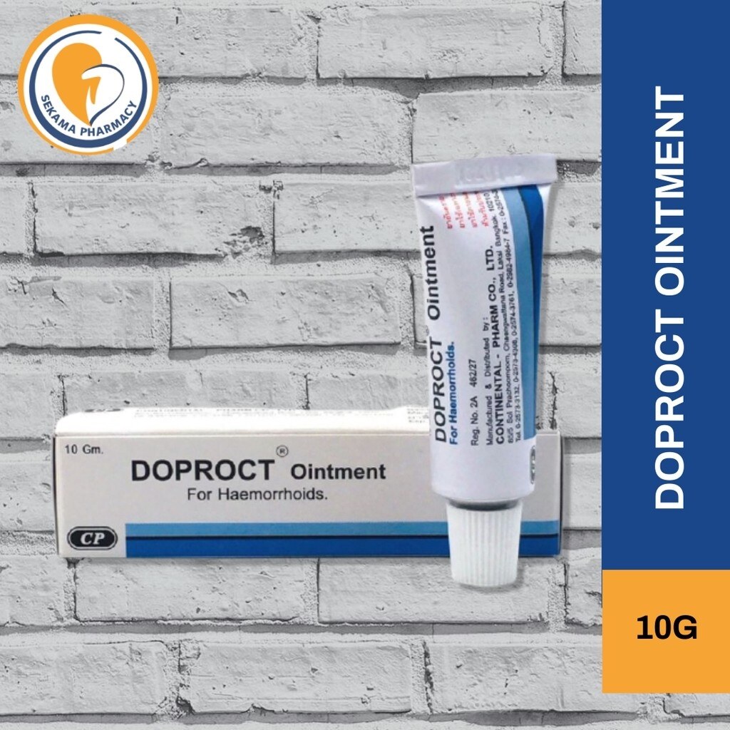 DOPROCT RECTAL OINTMENT CP 10G (HEMORRHOIDS CREAM) Lazada