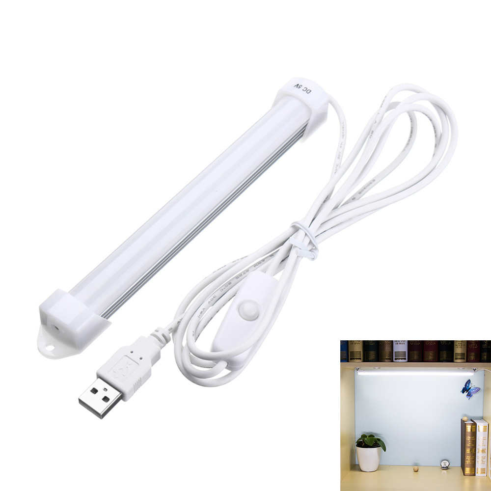Thanh Cứng LED 5V 20-52CM, Dải Đèn USB Đèn Đọc Sách, Ống Đèn Tủ
