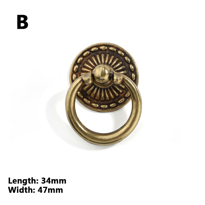 Fzbm 1pcsUniversal Door Drawer Hardware Knob Cupboard Knobs Cabinet Handle Pull Elegant New Fashion Retro for Kitchen Office Bathroom