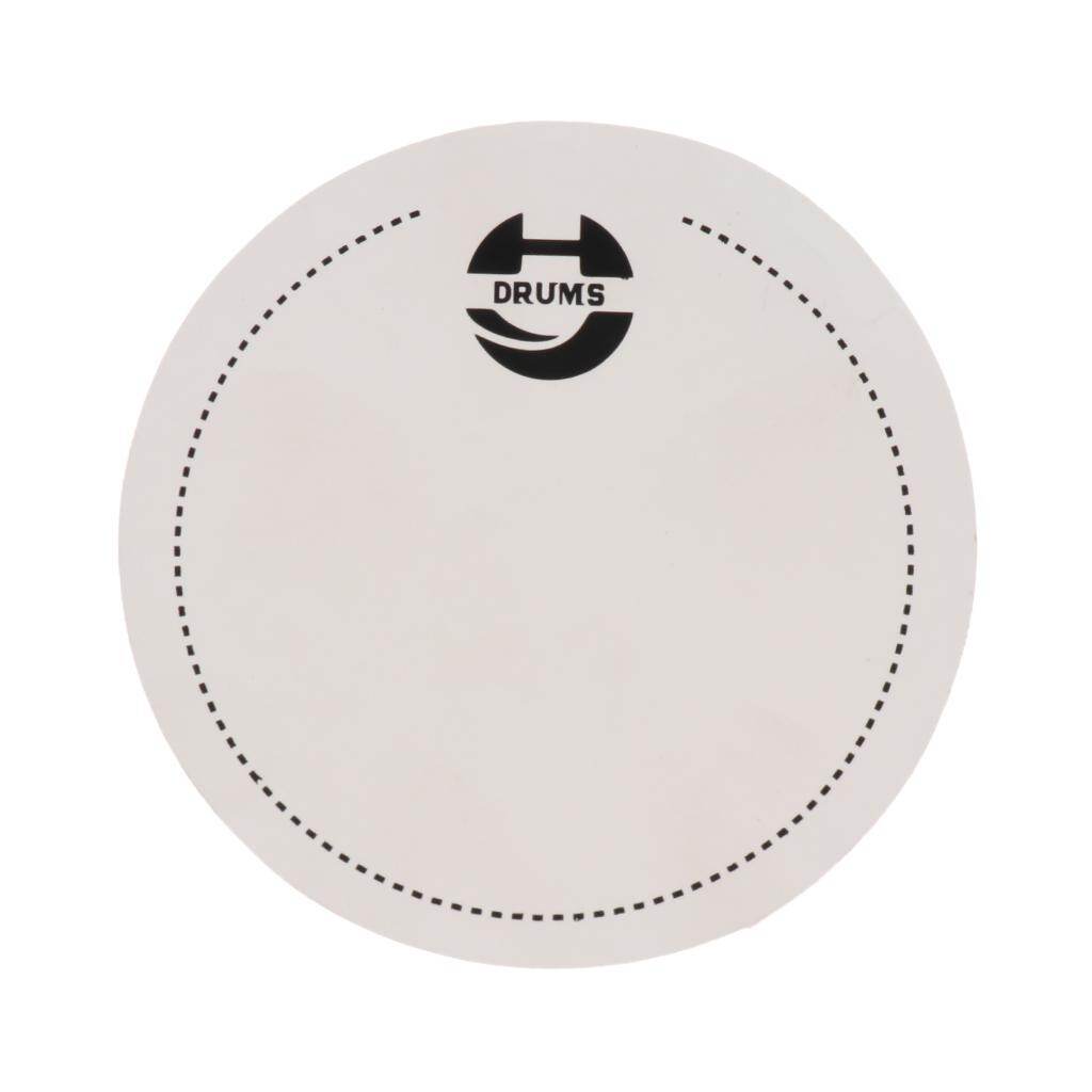 Kowaku Miếng Dán Trống Bass 3x Mặt Trống Bảo Vệ Cho Bộ Phận Nhạc Cụ Gõ, Trắng