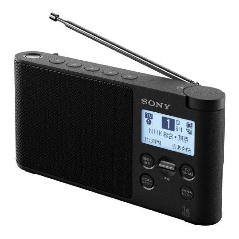 SONY Radio XDR-56TV: wide FM corresponding FM / AM / one-segment TV voice corresponding sleep timer equipped with batteries corresponding black XDR-56TV B Singapore