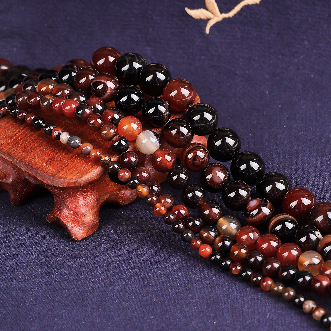 Natural Stone Round Beads 4/6/8/10/12MM Dream Agate Beads For Bracelet Making DIY Jewelry Necklace