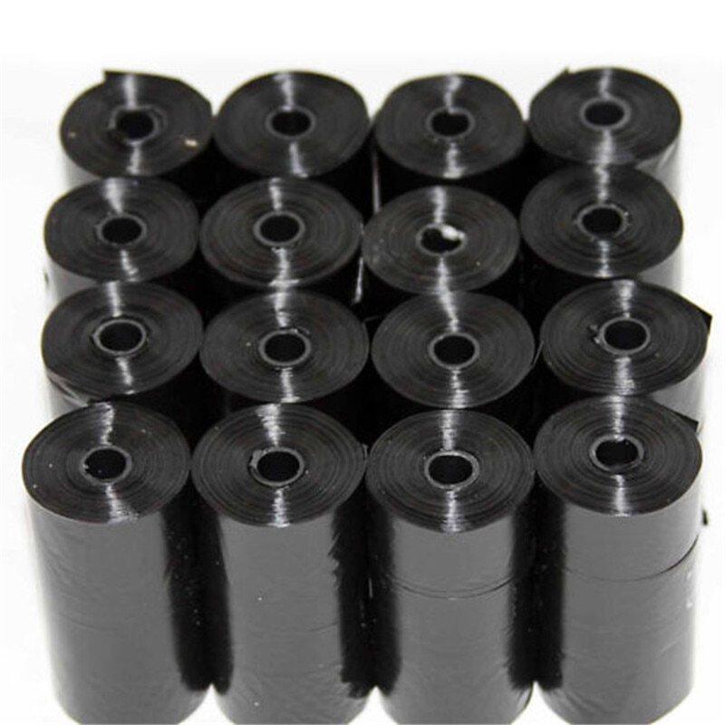 20 Cuộn Đen Túi Xương Chó Chuôi Xích Chó Mèo Thải Pick Up Sạch Túi Một Cuốn Của 15 Túi TB Bán