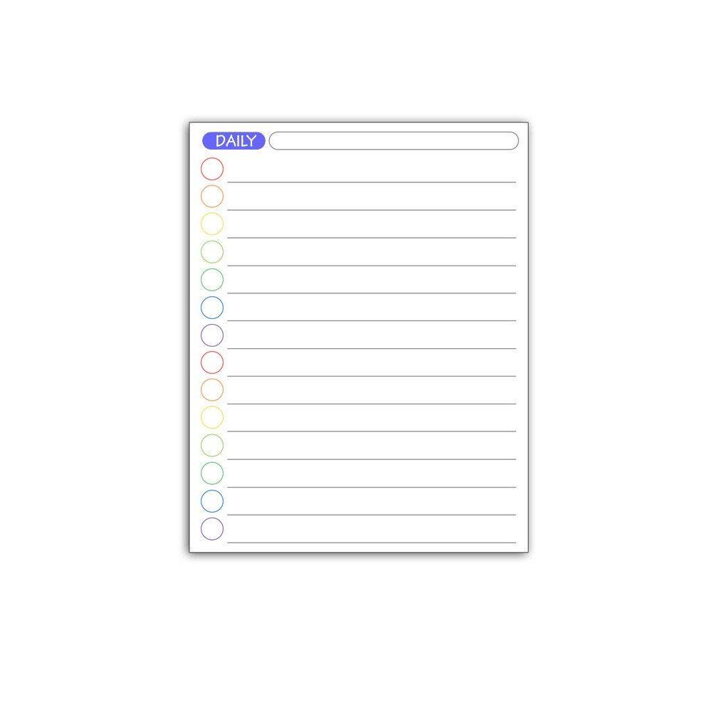 XAVIE A3 Soft ic To Do List Grocery List Whiteboard Plan Notepad Month Planner Fridge Stickers Memo Message Board