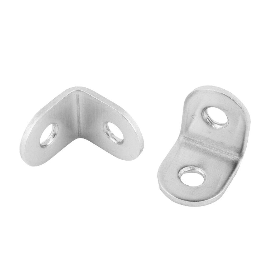 10Pcs L Shape Corner Brackets Solid Stainless Steel Angle Corner Brackets Right Angle Corner Stand