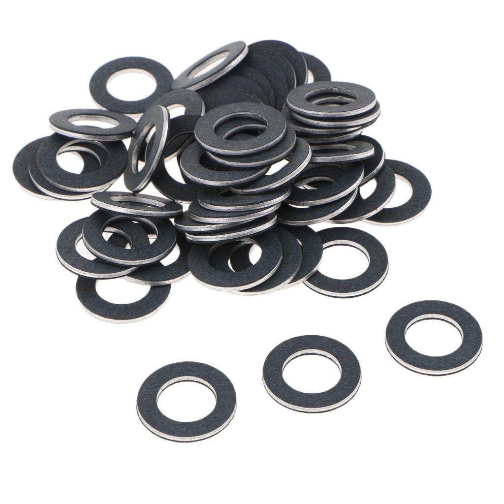 Dovewill 50 Pcs น้ำมันเครื่องปลั๊กซีลปะเก็นแหวน 20x12x2.5 มม. สำหรับ Toyota Lexus