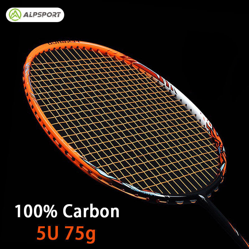 ALP Vợt Cầu Lông Sợi Carbon FH 5U 75G 100% T700 Vợt Chuyên Nghiệp Dây Siêu