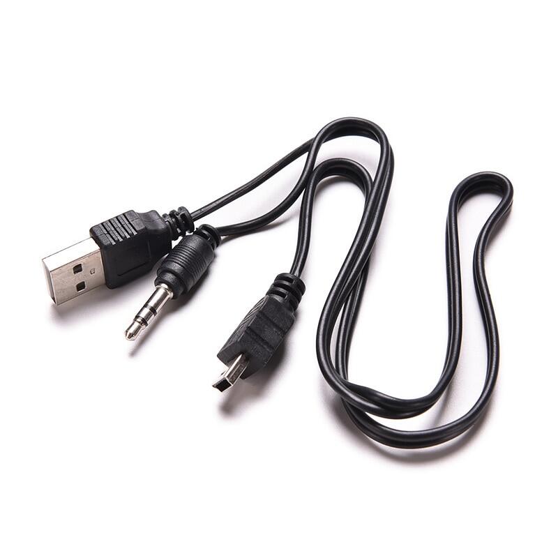 Cho Loa Mp3 MP4 Máy Nghe Nhạc, 50Cm 1 Cái Cáp Chuyển Đổi Kết Nối Giắc Cắm Âm Thanh AUX 2.0 5 Chân USB Mini Đực Sang Đực + 3.5Mm