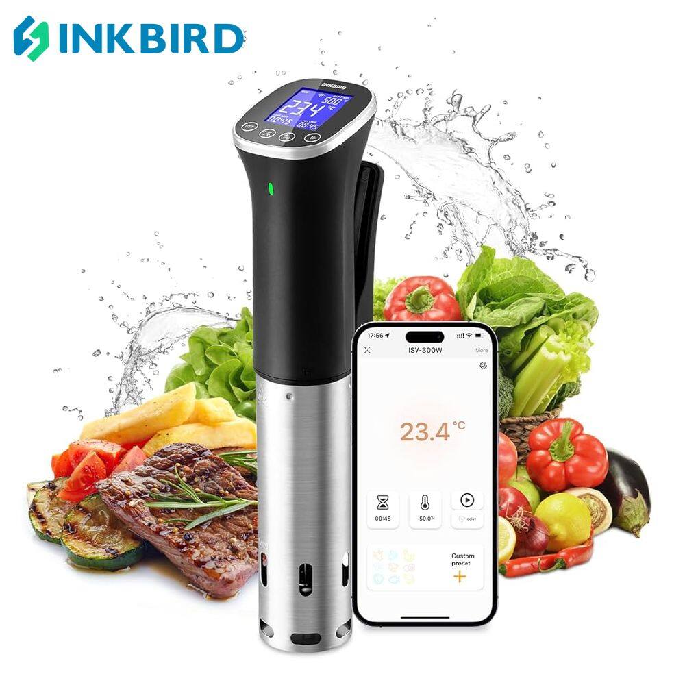 INKBIRD ISV-300W WiFi Sous Vide Machine IPX7 Waterproof Sous Vide Cooker with Recipes and Booking Function ราคา 4,320 บาท*ส่งฟรี