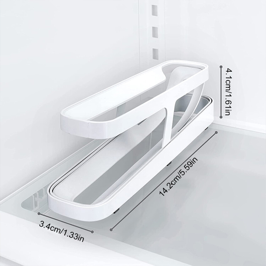 Automatic Eggs Storage Box Plastic Rolling Eggs Holder Basket Container Dispenser Organizer Closet For Fridge Kitchen Egg Tray