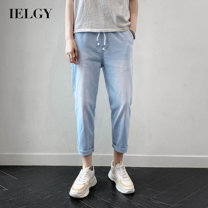 IELGY Quần Bò Ống Đứng Mỏng Cỡ Lớn Cho Nam