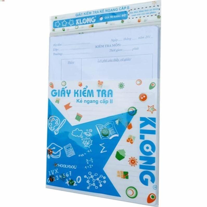 -Giấy kiểm tra KLONG cấp II -B5, 70/92-25 kép- 232 [Klong]
