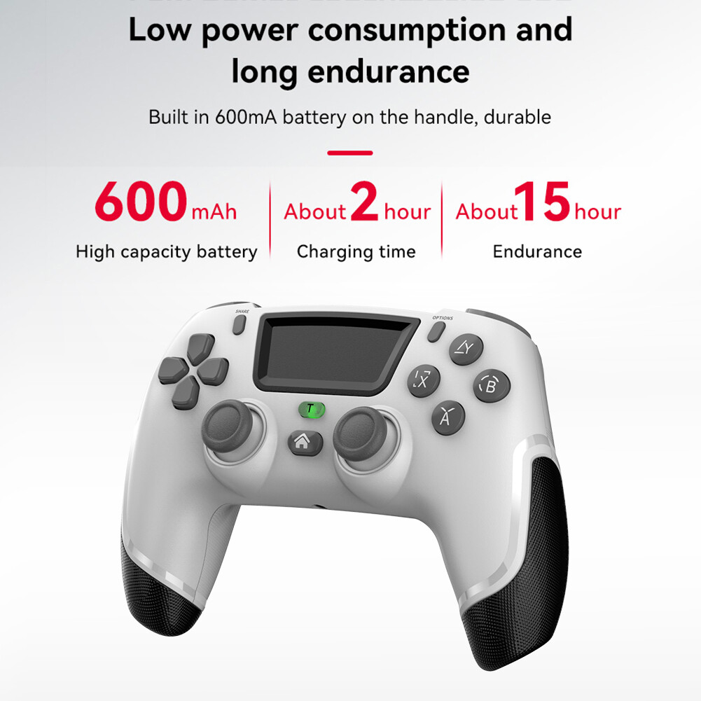 Bluetooth-compatible Game Controllers Gamepads Dual Motor Vibration Gamepad Controller 360 Degree Game Controller Joystick Anti Slip for PS4 NS Switch