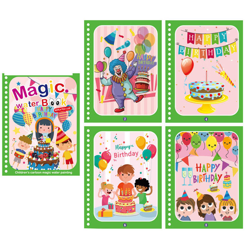 AMILA Children's diy magical water painting book magic water painting book baby graffiti coloring book