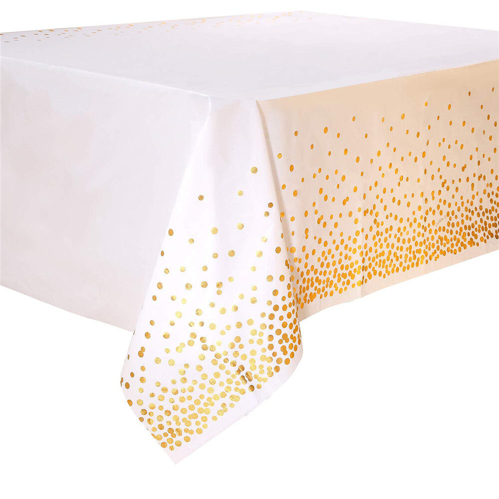 Party Decoration Table Cloth Cover Disposable Tablecloth Table Cloth Plastic Dot Table Cloth
