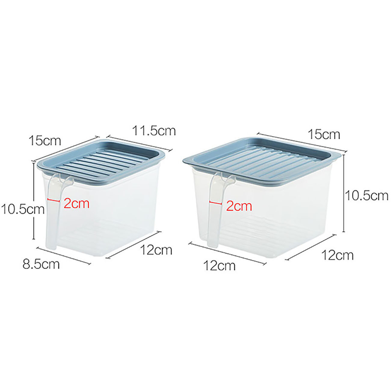 CNMF 5 Cái Stackable Kín Có Thể Với Xử Lý Nhựa Container Với Nắp Hạt Lưu Trữ Box Kithchen Organizer