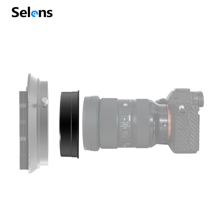 Selens aluminum ir nd filter holder 58mm 62mm 67mm 72mm 77mm 82mm 86mm 95mm 105mm filter adapter ring for 150mm insert filter