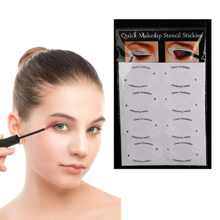 Ready Stock In Malaysia 4 Sheet New Eye Makeup Eyeliner Eyeshadow Makeup Quick Drawing Liner Stickers Sticker Tips Template Eye Stencils Make Up Toos Kit Lazada lazada