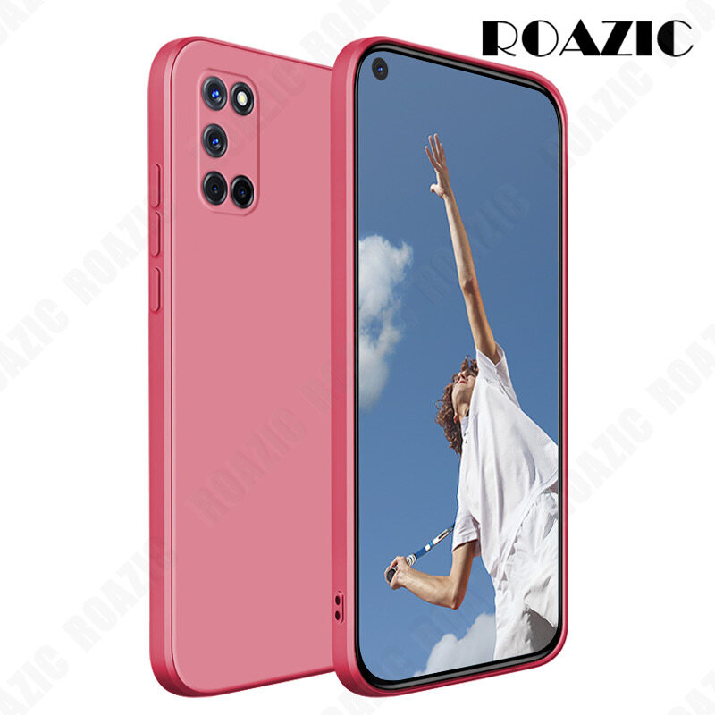Roazic dành cho oppo a52 a92 a31 2020 a5 2020 a9 2020 ốp điện thoại, vỏ cạnh vuông silicon lỏng mềm vỏ máy ảnh ốp lưng mỏng bảo vệ