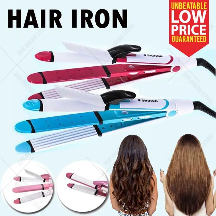 shinon hair straightener 4 in 1