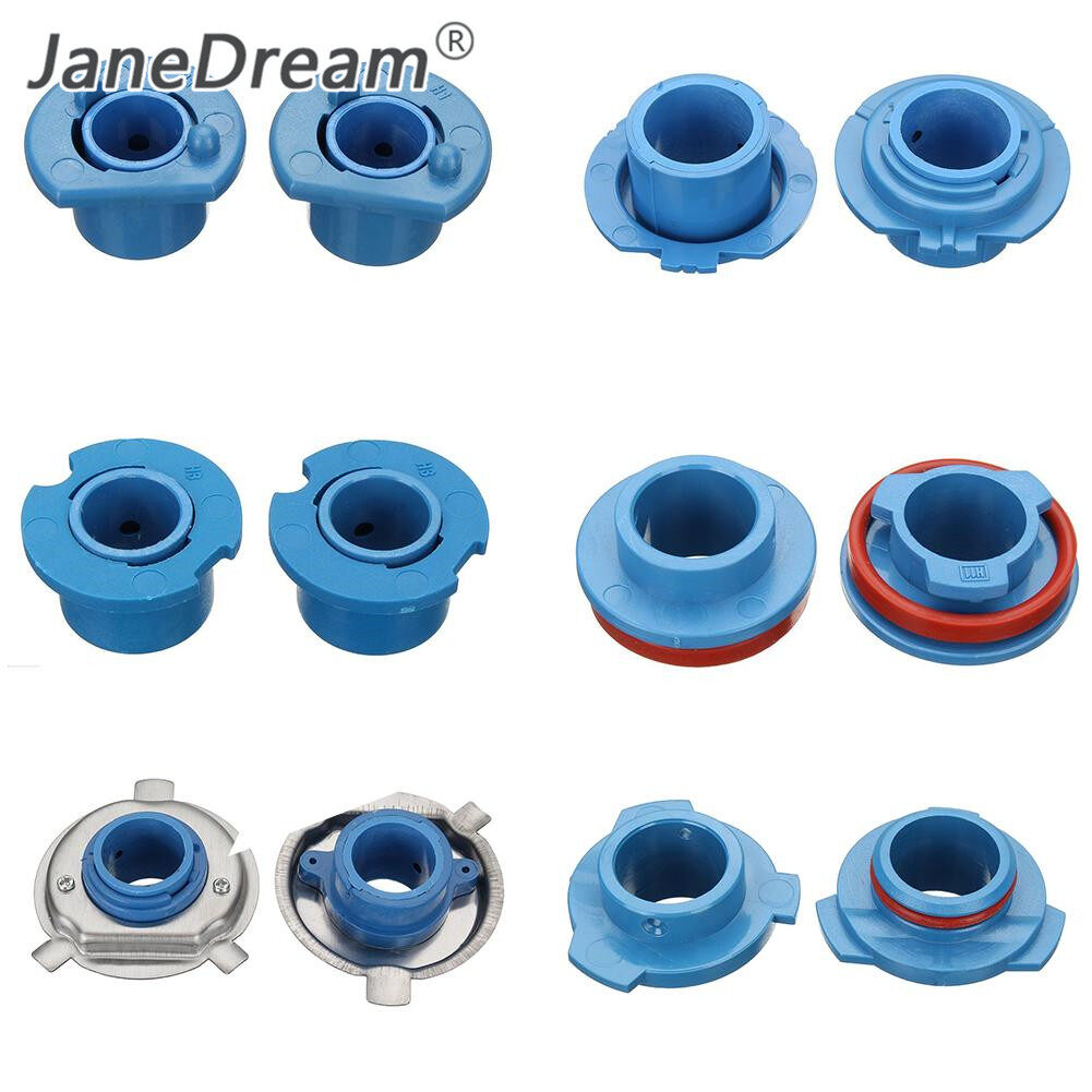 Janedream 2 cái đèn pha LED giữ ổ cắm chuyển đổi Đui bóng đèn H1/h3/H4/H7/H11/HB3