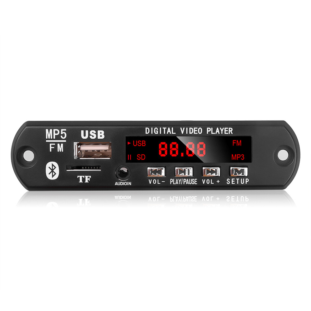 Bo Mạch Giải Mã MP5 Bluetooth Mô-đun Giải Mã Máy Phát Video MP5 Âm Thanh Bluetooth 5.0 Không Dây DC 12V Hỗ Trợ USB TF Đài FM Chức Năng Video Âm Thanh MP3 WAV MP4 MP5 Có Điều Khiển Từ Xa