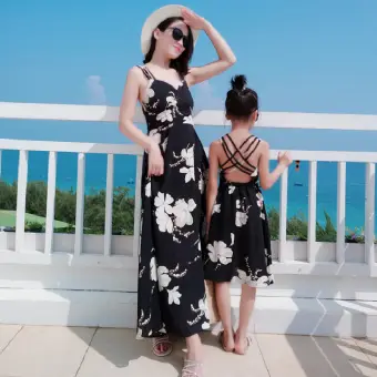 mother and daughter dress lazada