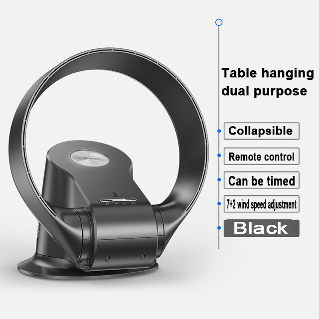 Bladeless Fan Portable Air Conditioner stand fan Wall Fan with Remote Control Wall Mounted Round