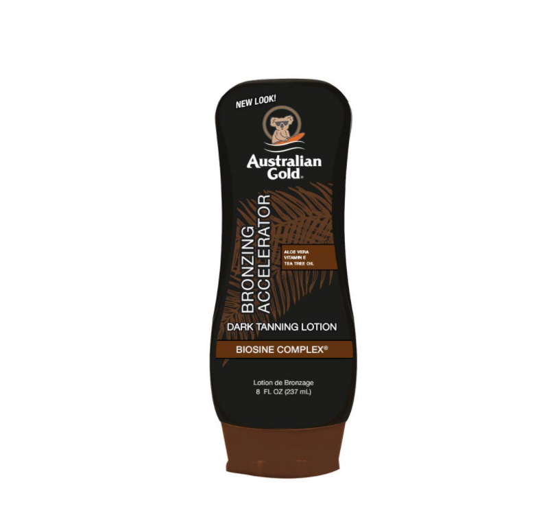 sun tan lotion with accelerator