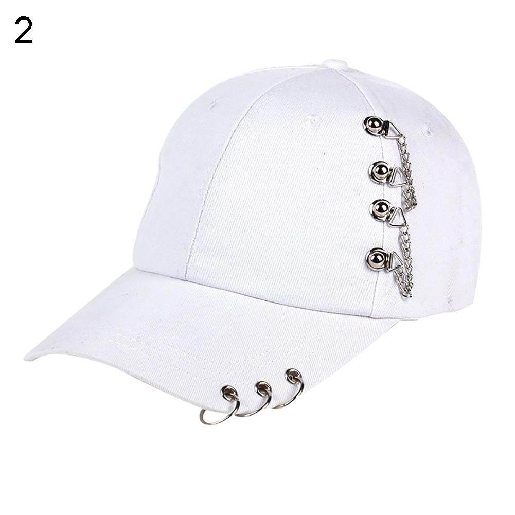 Fashion Metal Ring Hip-Hop Baseball Cap Anti-UV Light Outdoor Women Sports Hat