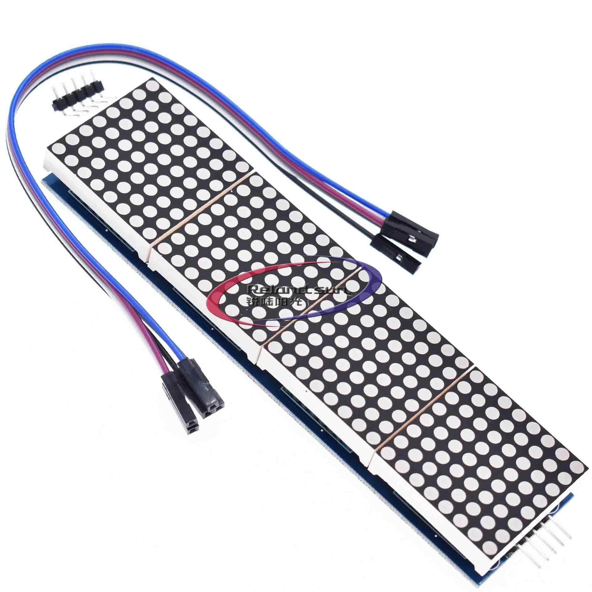 1 Mô-đun Điều Khiển Ma Trận Điểm MAX7219 Mô-đun SCM Hiển Thị 4 Trong 1 Gửi 5P Dòng Sunlephine