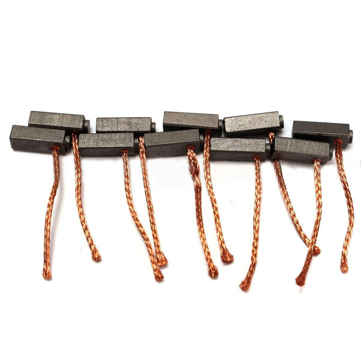 BOKALI 10 Chiếc Chổi Than Bộ Chổi Động Cơ Để Thay Thế Điện Thông Dụng (5*6*14Mm)