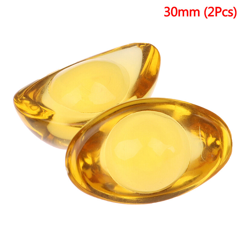 2Pcs Feng Shui Chinese Ancient Gold Ingot Mascot Citrine Ingot Money Wealth