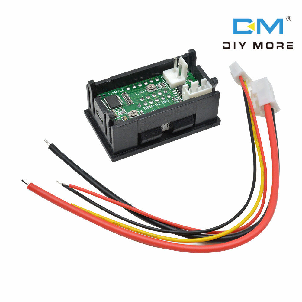 DC100V 50A Red Blue LED Amp Dual Digital Voltmeter Ammeter Volt Amp Meter Gauge