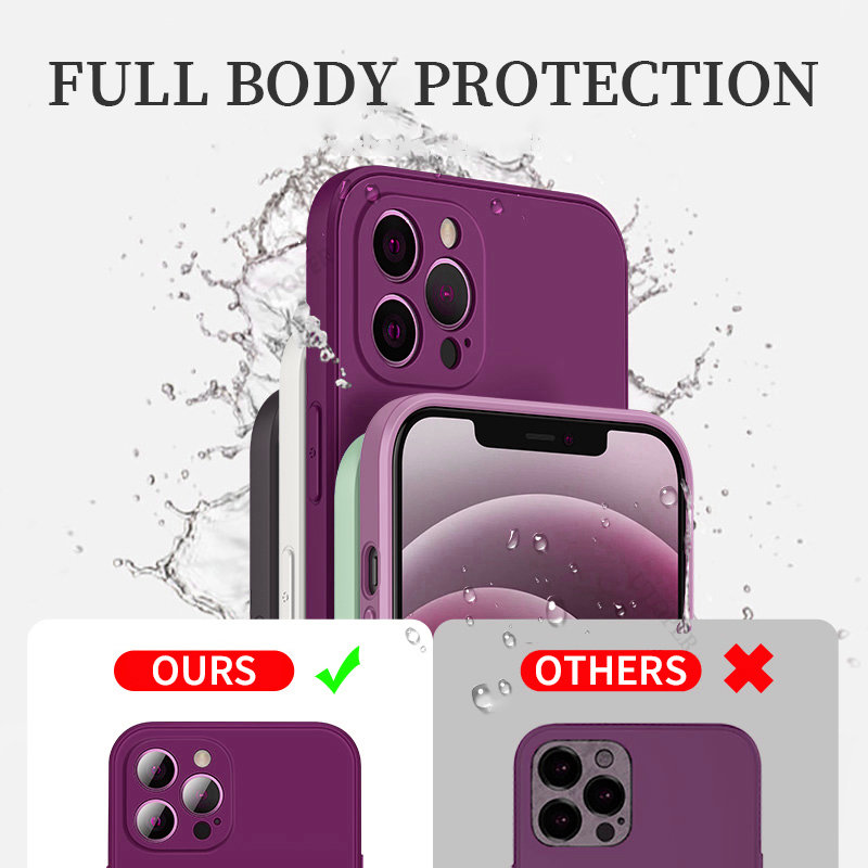 Luxury Liquid Silicone Phone Case For iPhone 14 Pro Max 13 Pro 12 Pro Max 11 Pro Shockproof Soft Back Cover Case For iPhone XS MAX XR XS