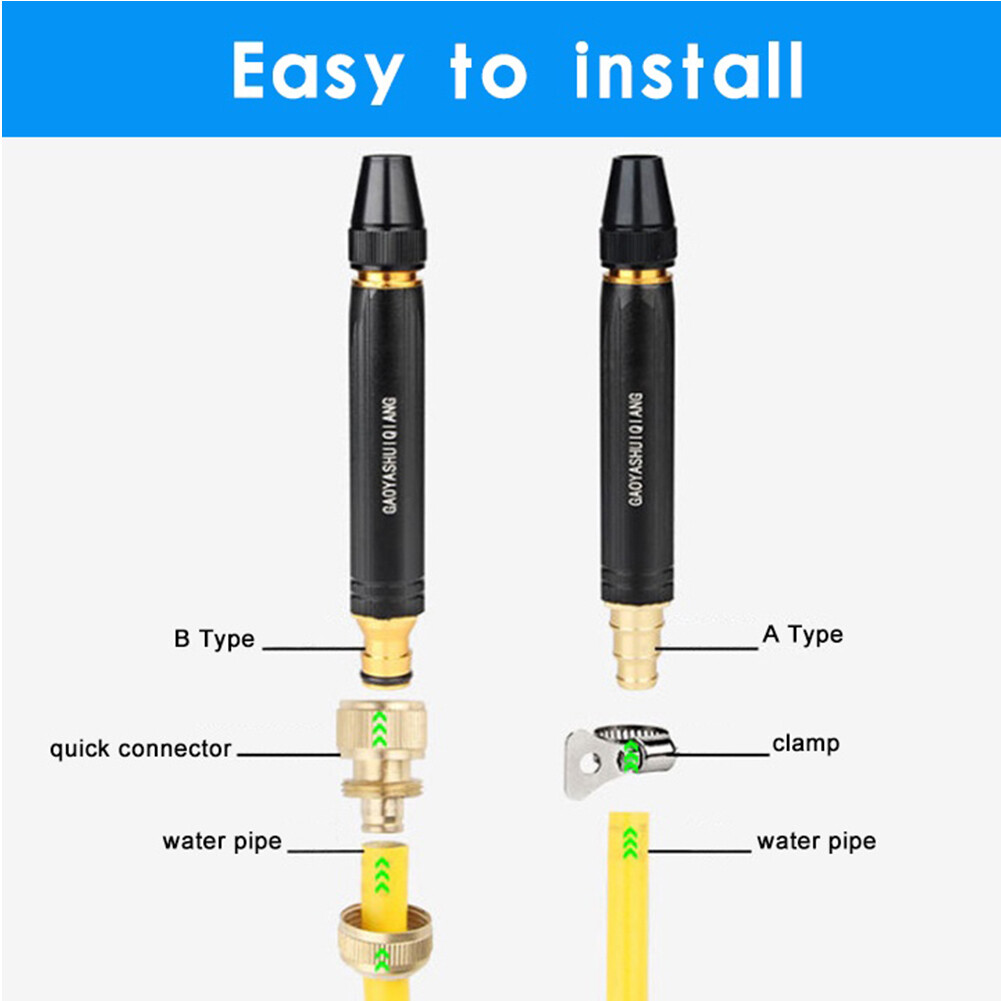 Pressure Washer Nozzle Multi-function Pressure Washer Garden Sprinkler Quick Connect Leak-free Gardening Tool for Car Washing Floor Cleaning
