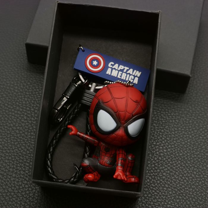 Dây Móc Khóa Marvel Avengers Nhỏ Cho Nam, Dây Thắt Lưng Hình Túi Nhện Có Móc Khóa Kích Thước 5-9Cm