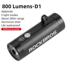 Đèn Xe Đạp ROCKBROS Đèn Pha Nâng Giá Đỡ Đa Chức Năng Đèn Flash Mạnh Mẽ Đèn Trước Xe Đạp Led Sạc USB 4000MAh