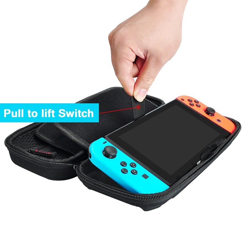 Hộp Đựng Nintendo Switch & Switch Oled, Hộp Đựng 20 Trò Chơi Vỏ Cứng Bảo Vệ Hộp Đựng Du Lịch