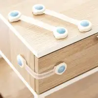 3pcs Drawer Safety Lock Fridge Closet Door Lock Children Locks