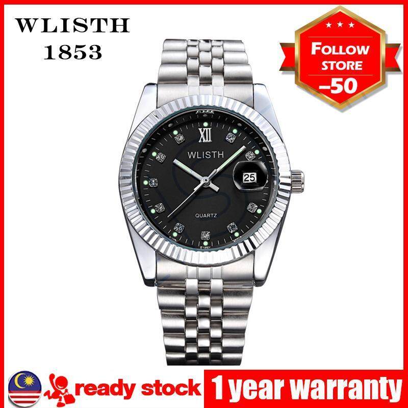 WLISTH Business Steel strap Famous Fashion Cool Men Steel strip Top Luxury Brand Watch Wristwatch For Men Fashion Men Quartz Watches Malaysia
