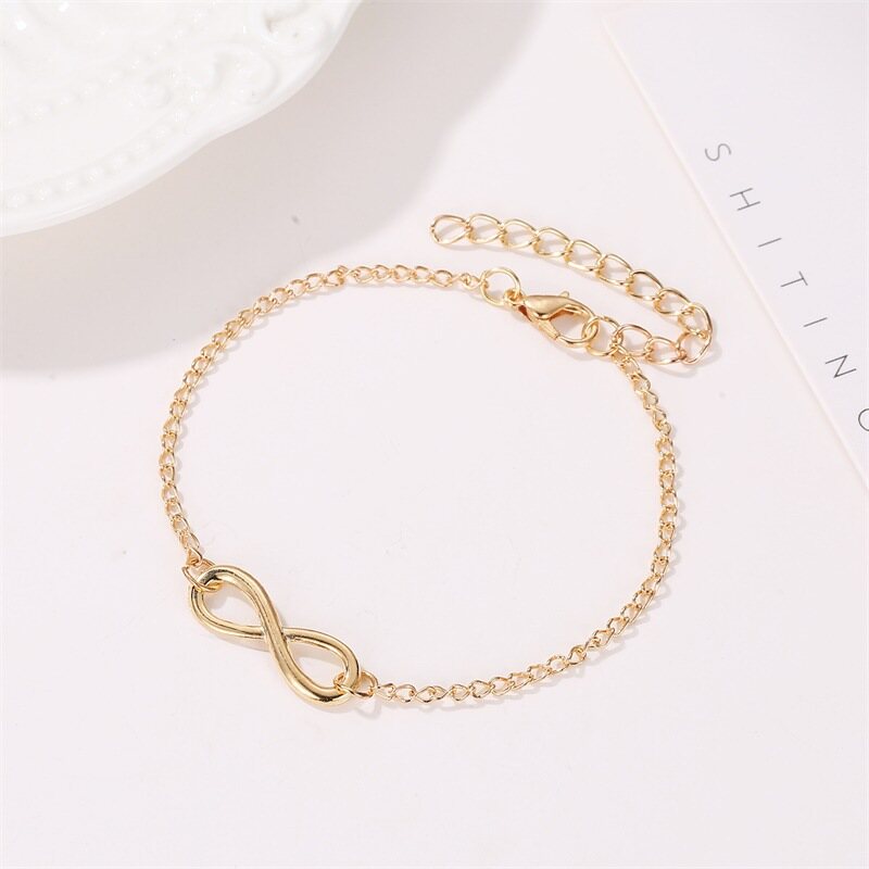 MIAOYA Number 8 Metal Bracelet Women Couple Bracelets Fashion Jewellery