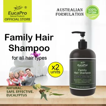 Eucapro Natural Hair Shampoo 500ml 2 Units Natural Ingredients